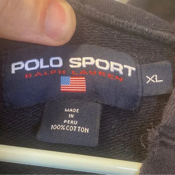 Polo Sport Black Hoodie with Yellow Logo - Picture 3 of 4